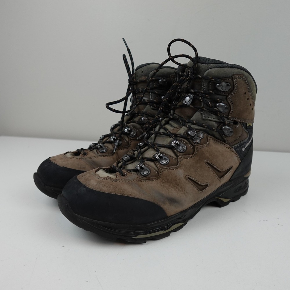 Lowa Camino GTX Boots Mens Size 10.5 Brown Nubuck Vibram Hiking Waterproof Trail